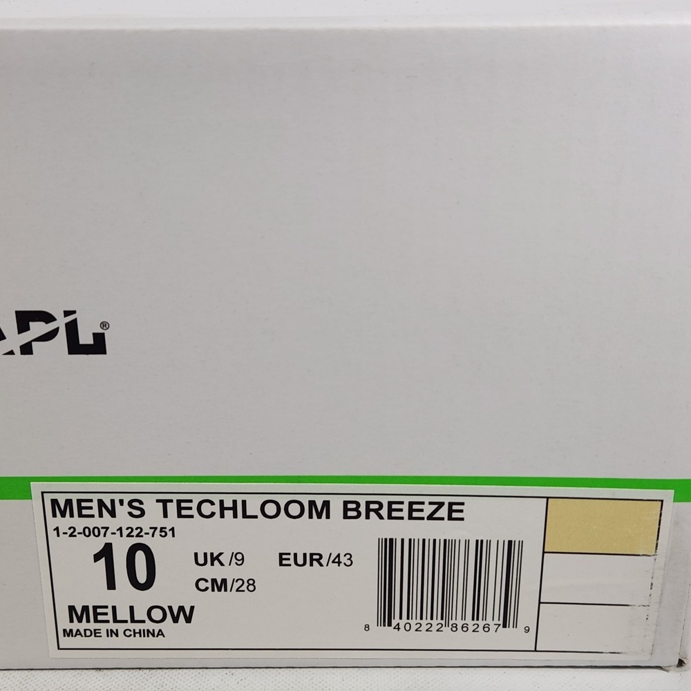 APL TechLoom Breeze Running Shoes Mens Size 10 Mellow Yellow Low Top Sneaker - Picture 8 of 8